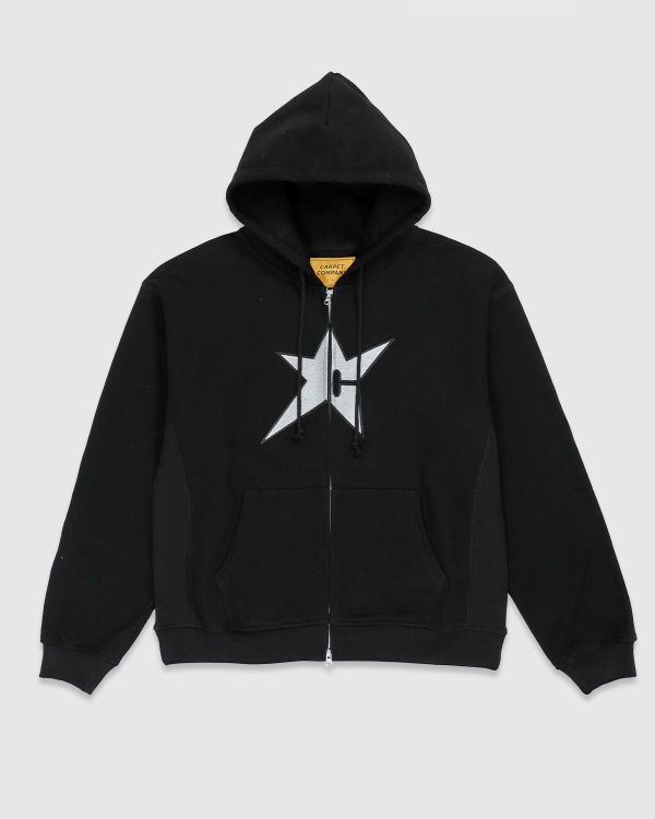 Carpet C-Star Metallic Zip Hood Black