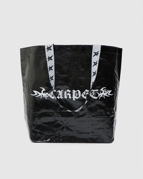 Carpet Trampstamp Mesh Tote Black