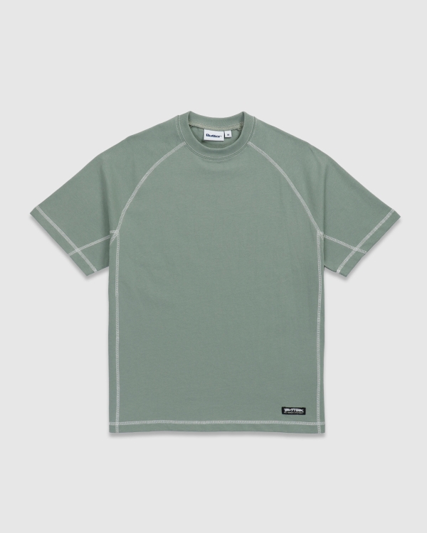 Butter Goods Cliff Contrast T-Shirt Dull Mint