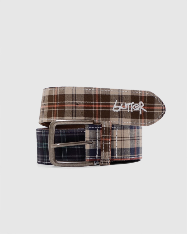 Butter Goods Plaid Belt Patchwork Plaid