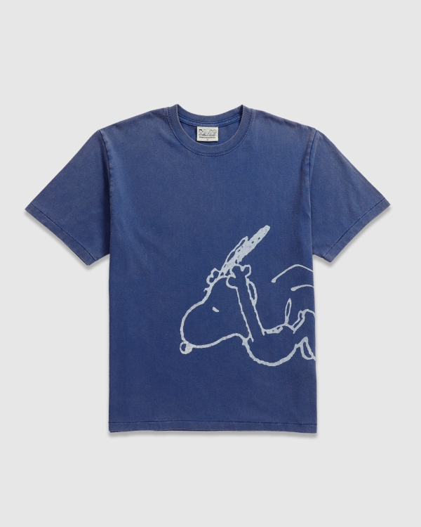 thisisneverthat x Peanuts Jumping T-Shirt Royal Blue