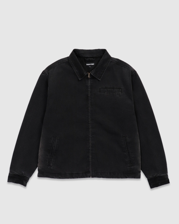Passport Faded Wash Workers Jacket Black
