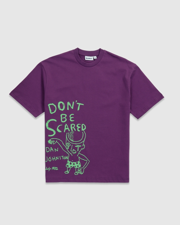 Butter Goods x Daniel Johnston Dont Be Scared T-Shirt Grape