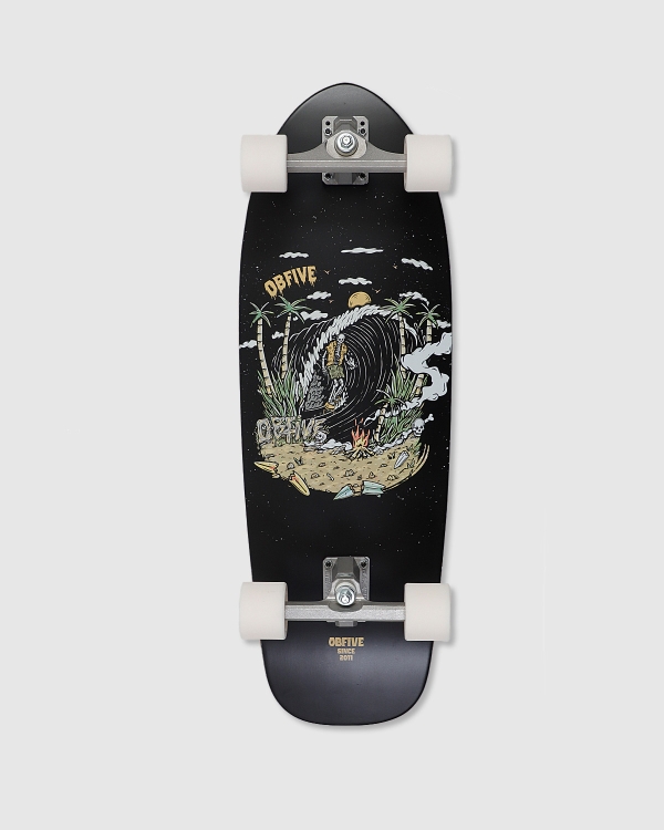 OBfive Skull Cave Surf Skate Complete Cruiser