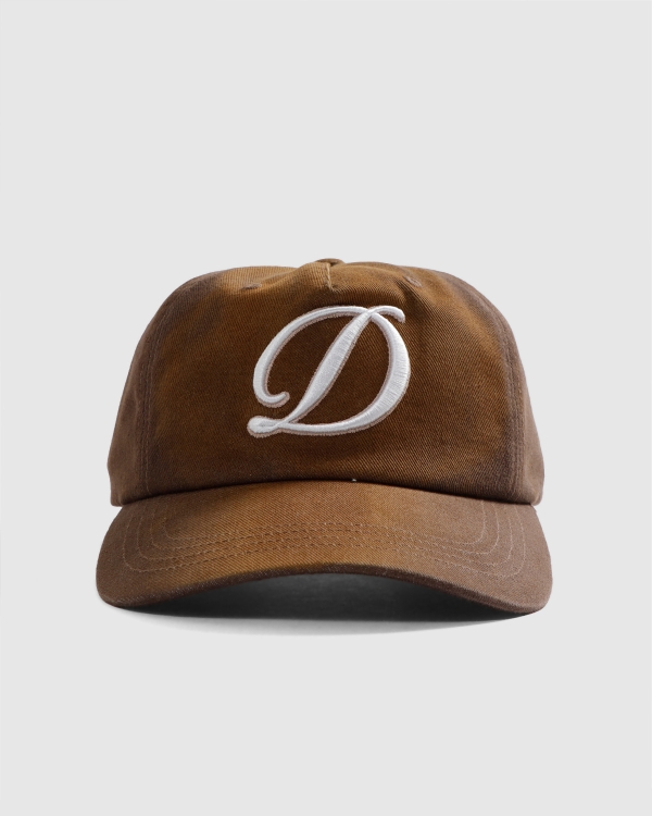 Dime Cursive Denim Workers Snapback Brown Washed