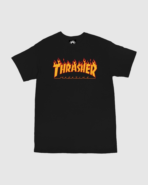 Thrasher Flame T-Shirt Black
