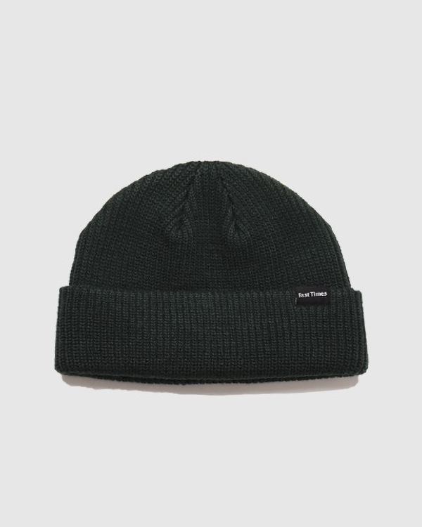 Fast Times Cuff Beanie Black
