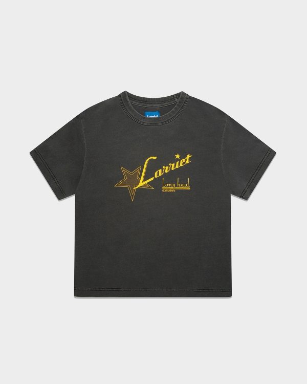 Larriet Womens Haul T-Shirt Used Black
