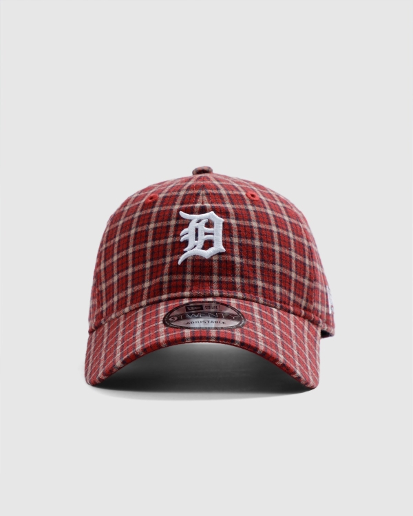 New Era 920 Detroit Tigers Check Strapback Red