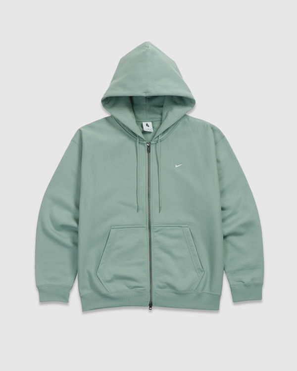 Nike Solo Swoosh Zip Hood Steam/White