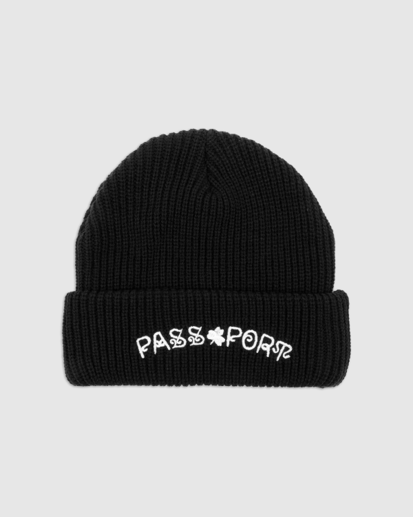 Passport Sham Beanie Black