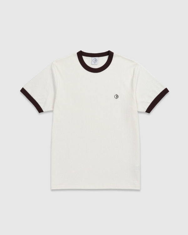 Polar Ringer T-Shirt Ivory/Chocolate