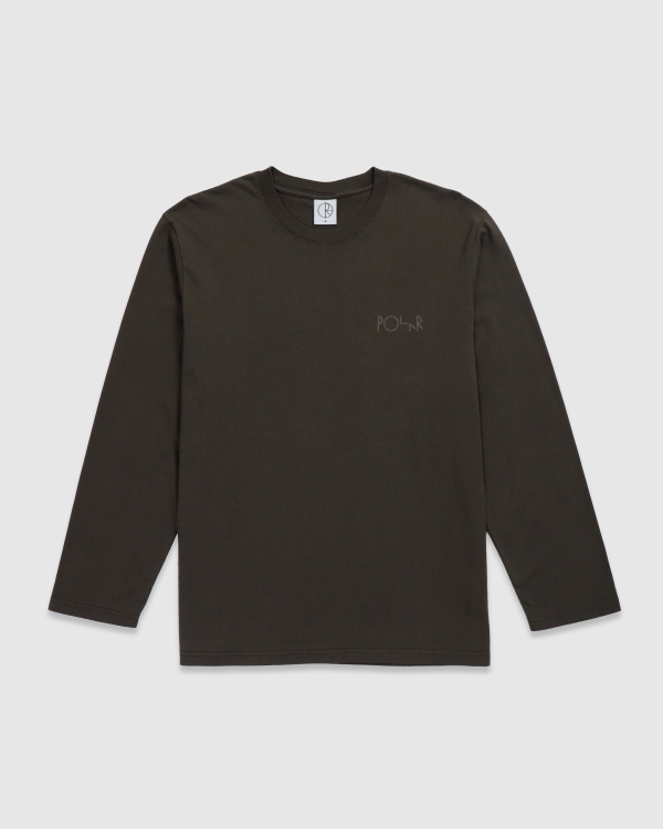 Polar Steve Stroke Logo LS T-Shirt Dirty Black
