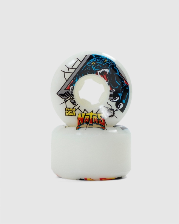 Santa Cruz Slimeballs Natas Reissue Hardline 95A Wheels White