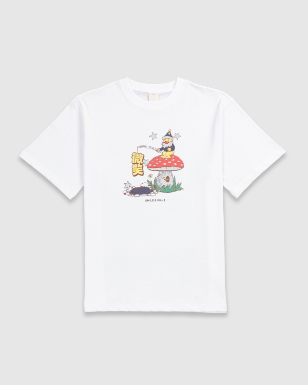 Smile and Wave Gnome T-Shirt White