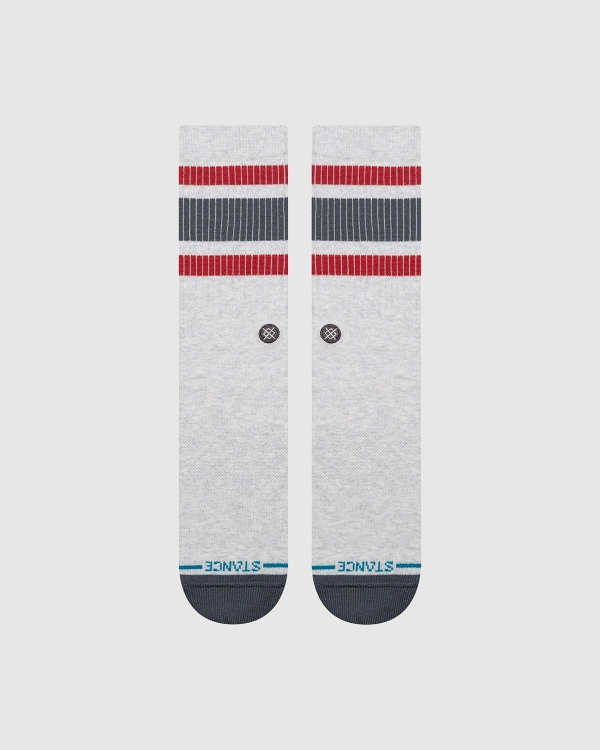 Stance Boyd Pop Stitch Crew Socks Heather Grey