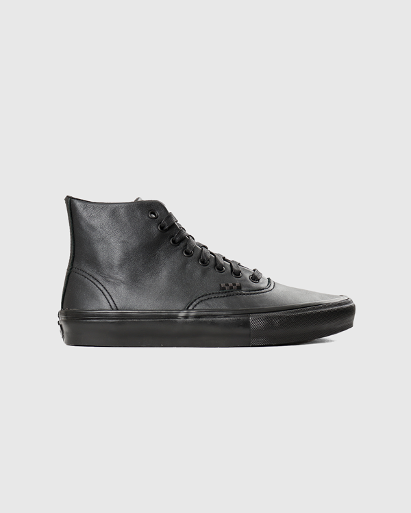 Vans Skate Authentic High Pearl Leather Black