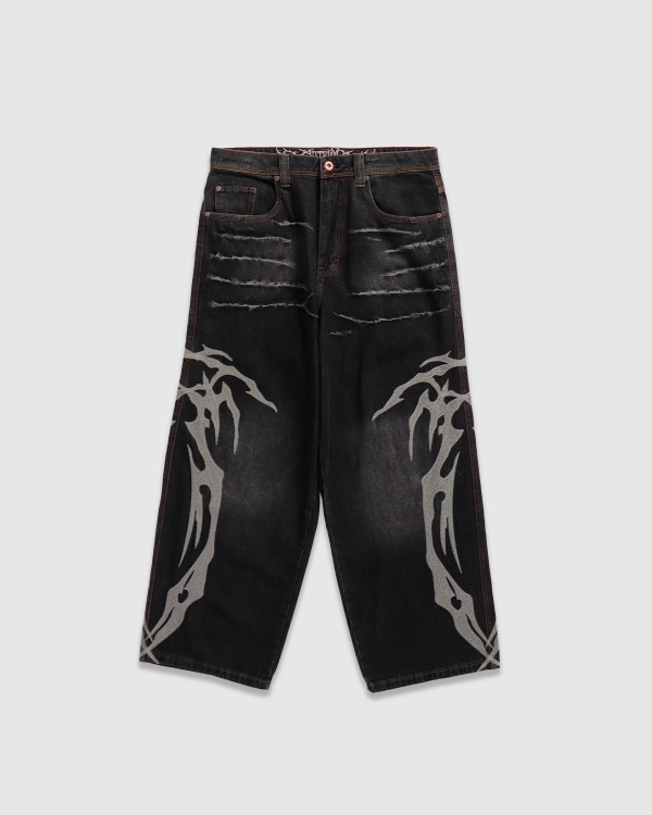 Vitriol Void Vein Denim Wash Black
