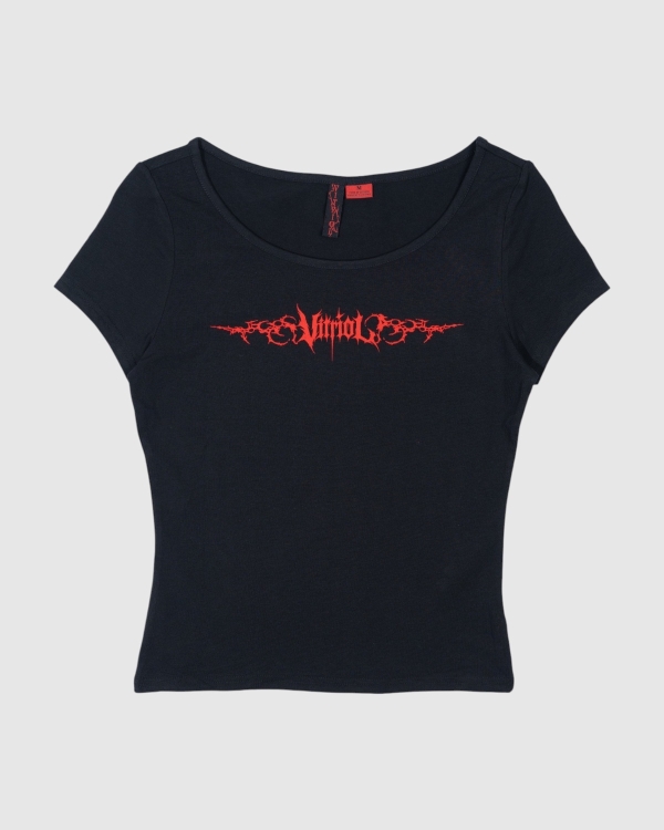 Vitriol Womens Frankie Wings T-Shirt Black