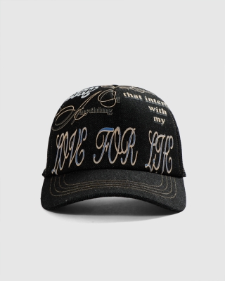 Jungles Love for Life Trucker Black Denim