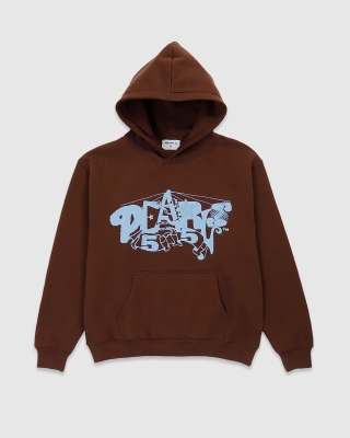 Pearls Ribbon PO Hood Chocolate