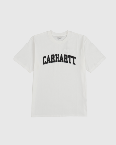 CARHARTT WIP UNIVERSITY T-SHIRT WHITE/BLACK