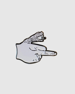 Doomsayers Up Yours Pin Silver