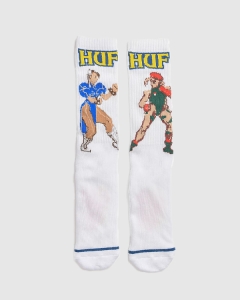 Huf x Street Fighter Chun Li and Cammy Sock White