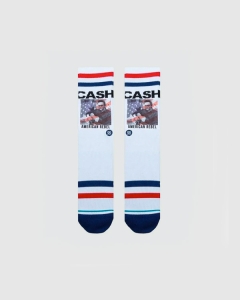 Stance Cash American Rebel Socks White