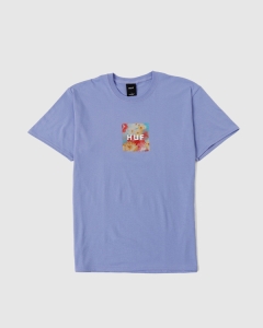 Huf Foil Flower Box Logo T-Shirt Violet