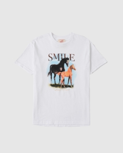 Smile and Wave Horsing Around T-Shirt White