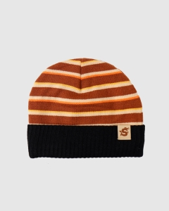 Smile and Wave Mountain Beanie Brown