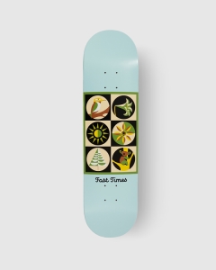 Fast Times Flora and Fauna Series Deck Blue