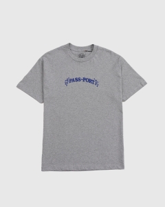 Passport Sweaty Puff Print T-Shirt Grey Heather