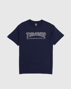 Thrasher Outlined T-Shirt Navy Blue