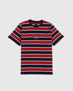 Fast Times Psych Stripe T-Shirt Brick/Navy