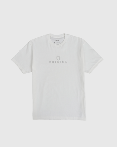 Brixton Alpha Thread T-Shirt White/White