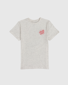Santa Cruz Decay Hand Youth T-Shirt Speckle Off White