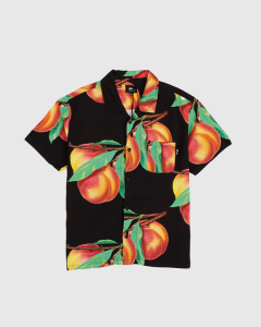 Stussy Peach Pattern SS Shirt Black