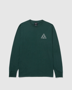 Huf Essential Triple Triangle LS T-Shirt Dark Green