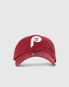 New Era Casual Classic Cooperstown Philadelphia Phillies Strapback Washed Cardinal