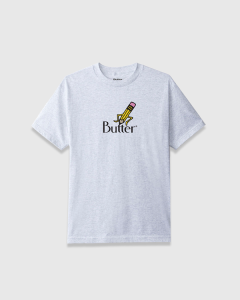 Butter Goods Pencil Logo T-Shirt Ash Grey