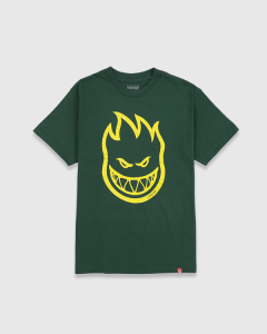 Spitfire Bighead T-Shirt Green/Yellow