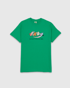 Frog Skateboards Dino Logo T-Shirt Kelly Green