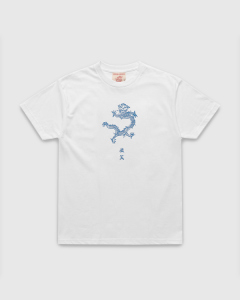 Smile and Wave Dragon Bowl T-Shirt White