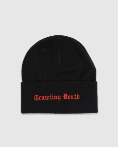 Crawling Death Gothic Red Logo Beanie Black