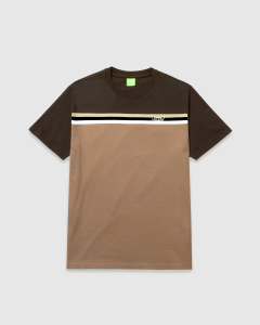 Huf Lido Stripe Knit T-Shirt Toffee