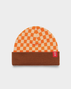 Smile and Wave Checkmate Beanie Orange