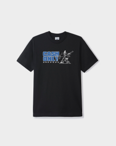 Cash Only Baseball T-Shirt Black