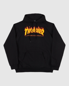 Thrasher Flame Logo PO Hood Black